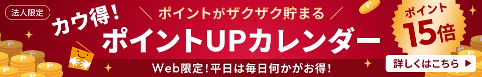 Web����I�����͖��������������I�|�C���g15�{�Ȃǃ|�C���g���U�N�U�N���܂�I�J�E���|�C���gUP�J�����_�[���@�l���� �ڂ����͂�����