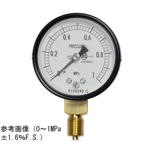 普通形圧力計(Φ60) 立形A枠 6MP