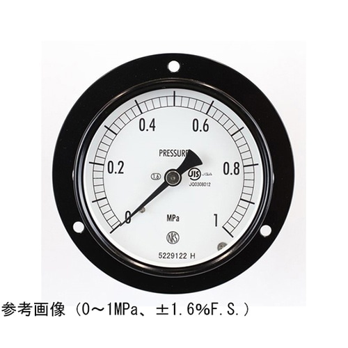 普通形圧力計(Φ75) 埋込形D枠(取付