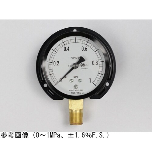 普通形圧力計(Φ75) 立形B枠 −0.