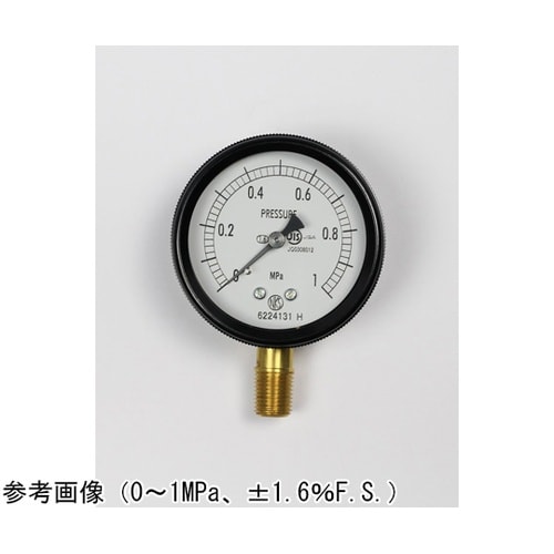 密閉型圧力計(60Φ) 立形A枠 0.1
