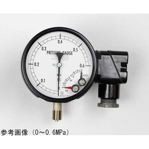 マイクロスイッチ接点付圧力計(100Φ)