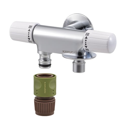 洗濯機用双口水栓