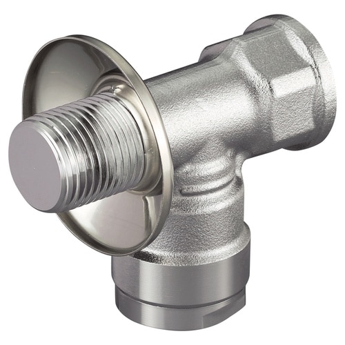 プラグ付水栓エルボ