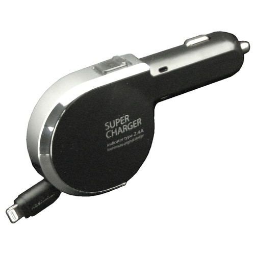 DC充電器リール2.4ALNBK