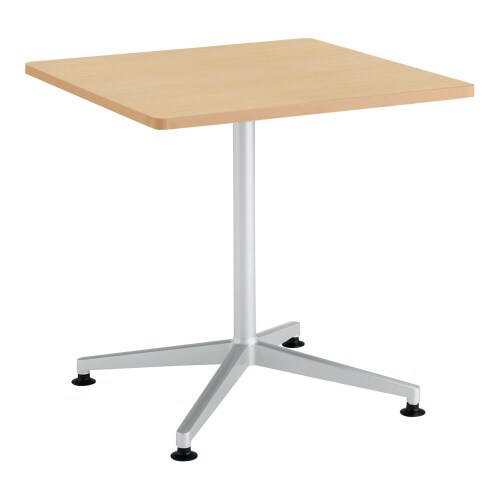 ジュート 角形天板 単柱塗装脚アジャスター