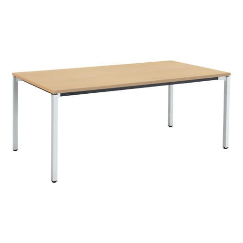 ジュート 角形天板 4本塗装角脚アジャスター