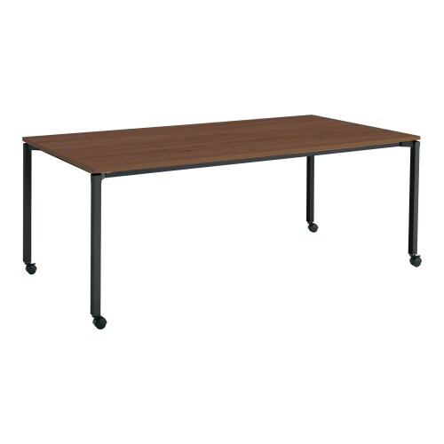 ジュート 角形天板 4本塗装角脚キャスター