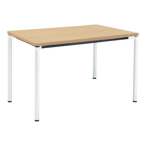 ジュート 角形天板 4本塗装丸脚アジャスター