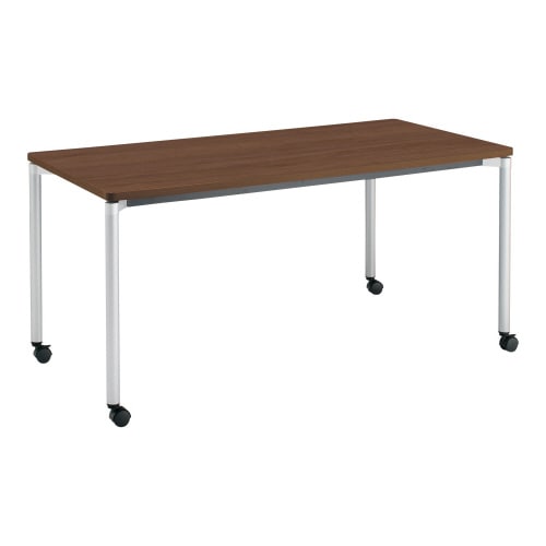 ジュート 角形天板 4本塗装丸脚キャスター