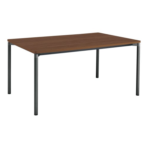 ジュート 角形天板 4本塗装丸脚アジャスター