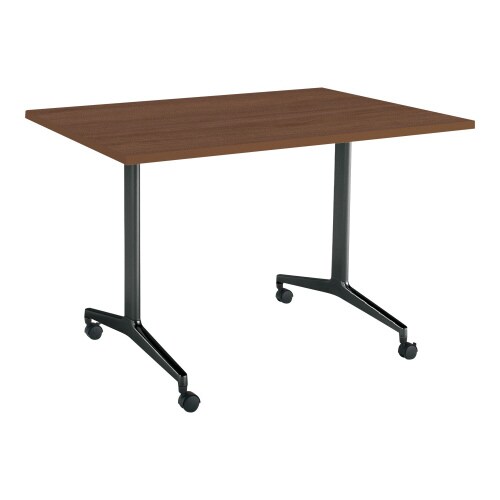 ジュート 角型天板 T字塗装脚キャスター