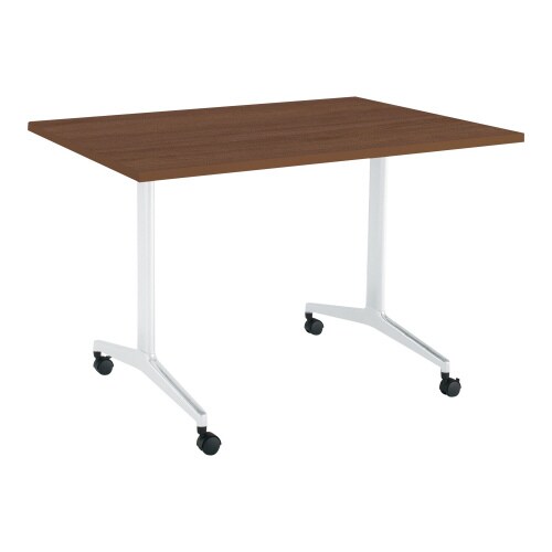 ジュート 角型天板 T字塗装脚キャスター