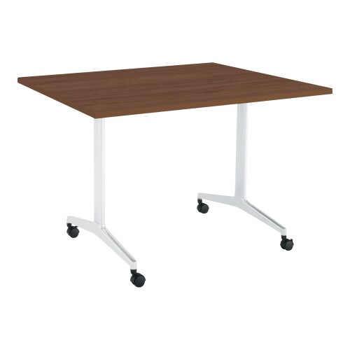 ジュート 角型天板 T字塗装脚キャスター