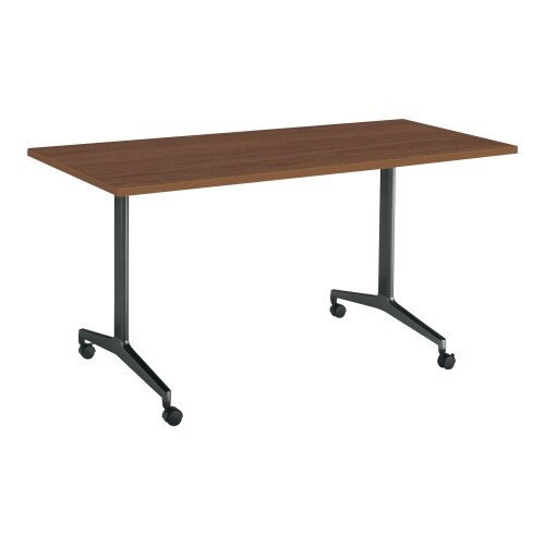 ジュート 角型天板 T字塗装脚キャスター