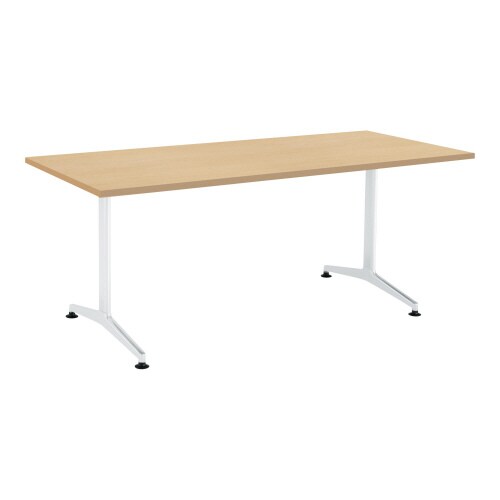 ジュート 角型天板 T字塗装脚アジャスター