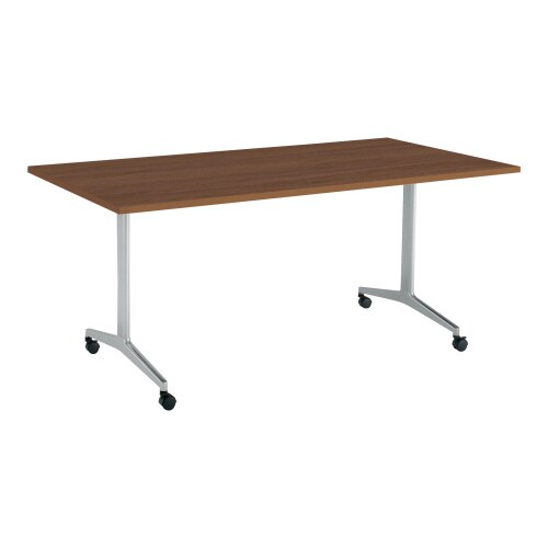 ジュート 角型天板 T字塗装脚キャスター