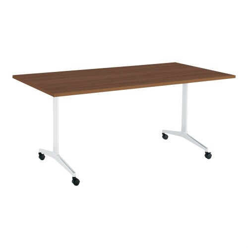 ジュート 角型天板 T字塗装脚キャスター