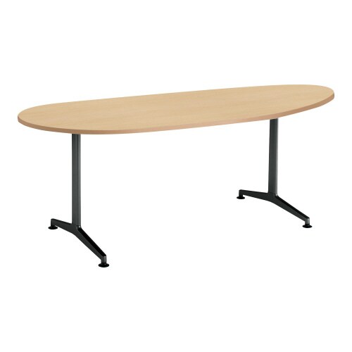 ジュート 長円形天板 T字塗装脚アジャスター