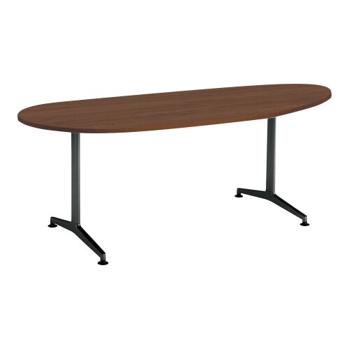 ジュート 長円形天板 T字塗装脚アジャスター