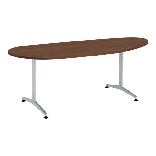 ジュート 長円形天板 T字塗装脚アジャスター