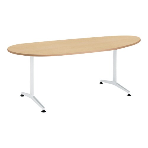 ジュート 長円形天板 T字塗装脚アジャスター