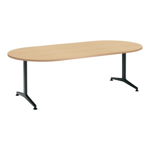 ジュート 長円形天板 T字塗装脚アジャスター