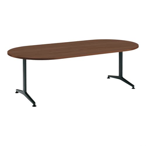 ジュート 長円形天板 T字塗装脚アジャスター