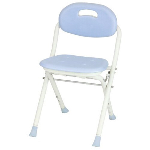 テイコブ折畳シャワーチェア背付ブルー