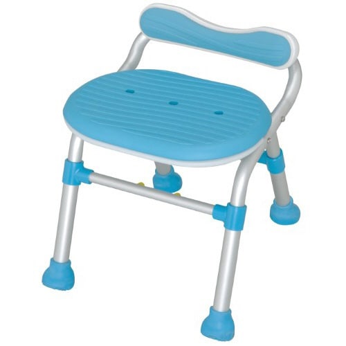 テイコブコンパクトシャワーチェアブルー