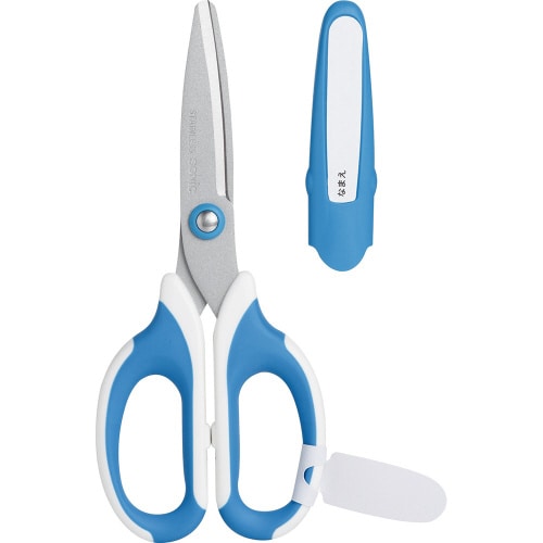 メガサク 学童バサミ 青×5