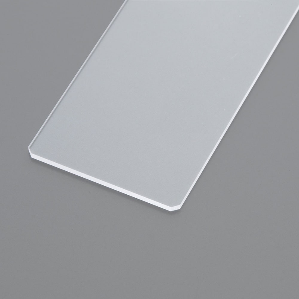 石英スライドガラス(縁研磨) 45° 厚