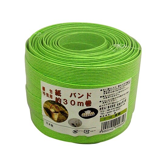 C10 梱包・手芸用 紙バンド 黄緑