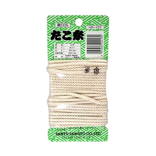 たこ糸 カード巻 5m×太さ3.6mm