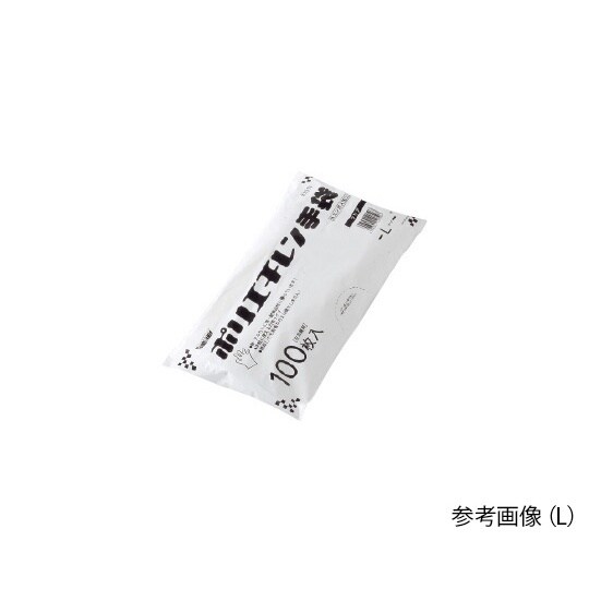 2018 PE手袋 外エンボスクリア L