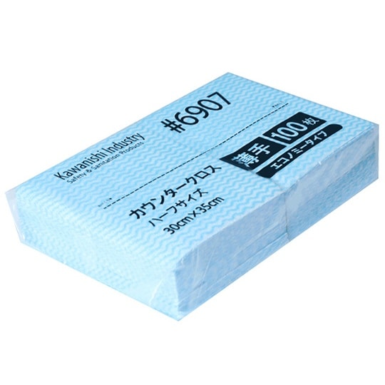 6907 カウンタークロス薄手ハーフ 青