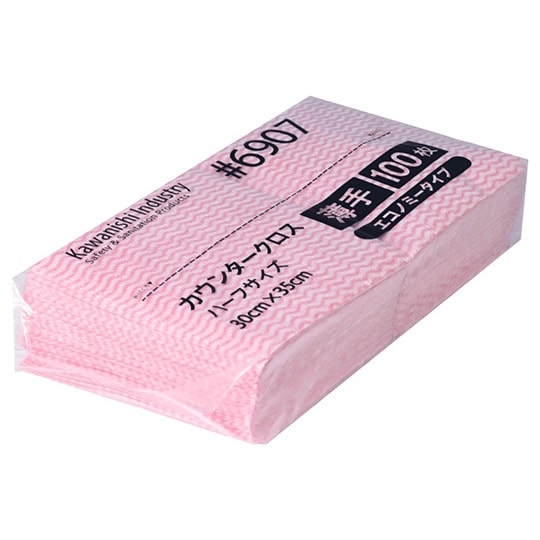 6907 カウンタークロス薄手ハーフ 桃