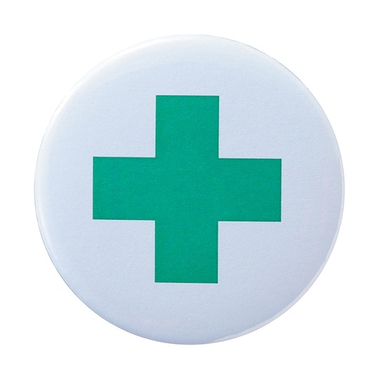 138455 缶バッジ 安全マーク