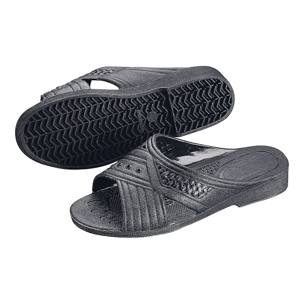 紳士シャワーサンダル 前あきMブラック