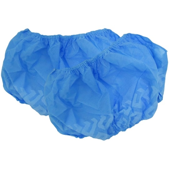 不織布使い捨てシューズカバー 青 滑り止