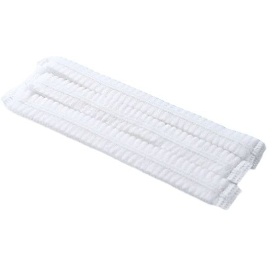 使い捨てギャザーキャップ 白 100枚入