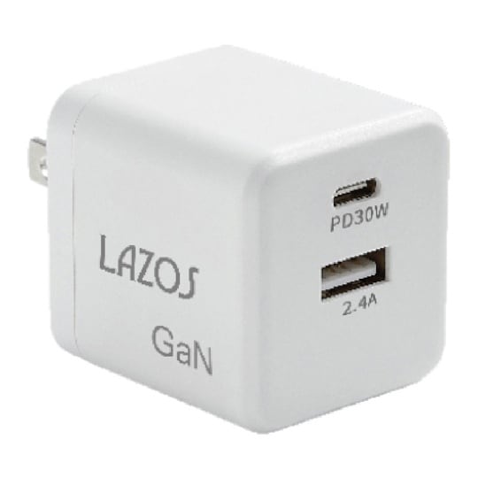 窒化ガリウムAC充電器 2口 C(PD)