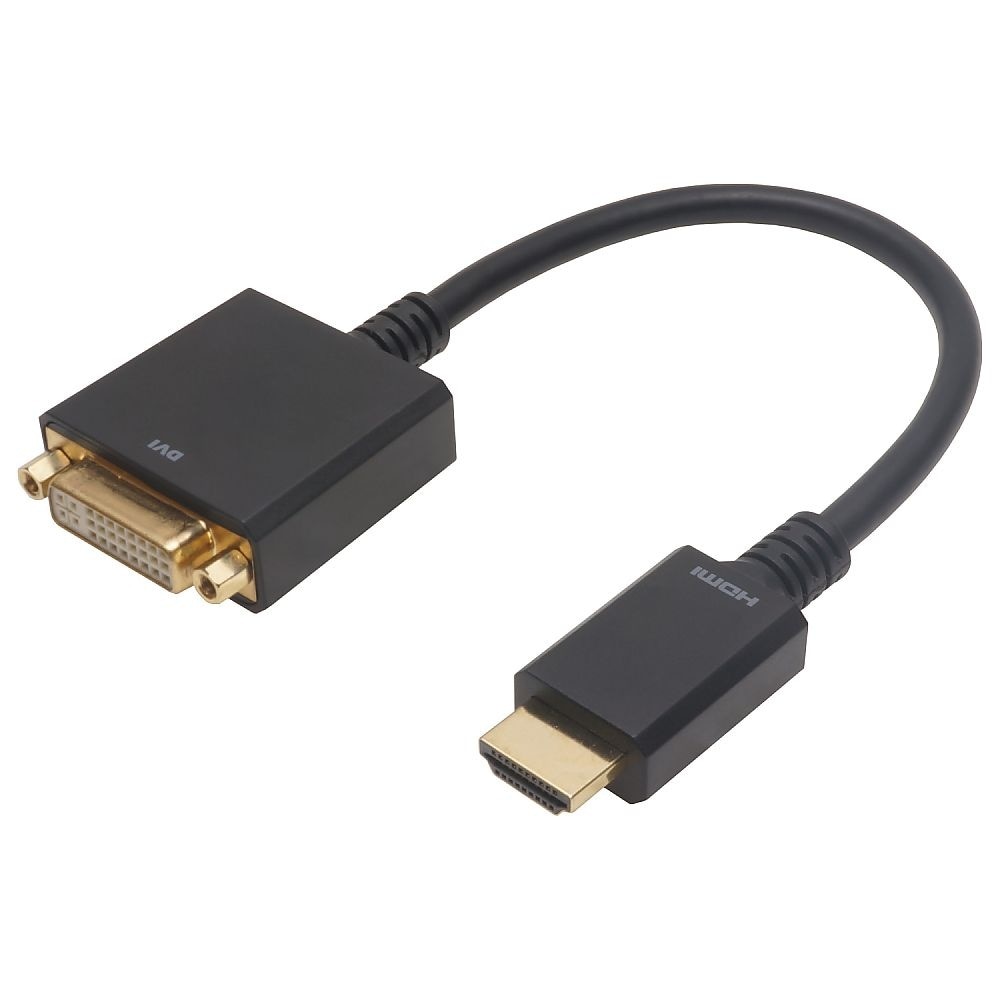 HDMI−DVI変換アダプタ 15cm