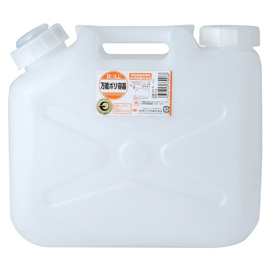 万能ポリ容器 5L 白 ノズル付 NX−