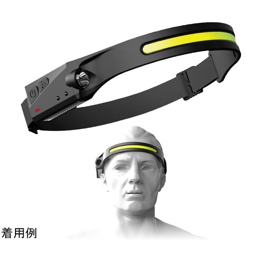 充電式 ヘッドライト 超軽量 タッチレス