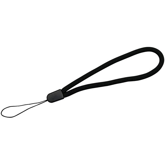 シンプル丸紐ストラップ ブラック TR−