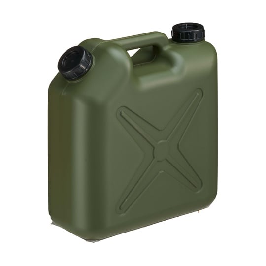 扁平缶 両口 10L ノズル無 モスグリ