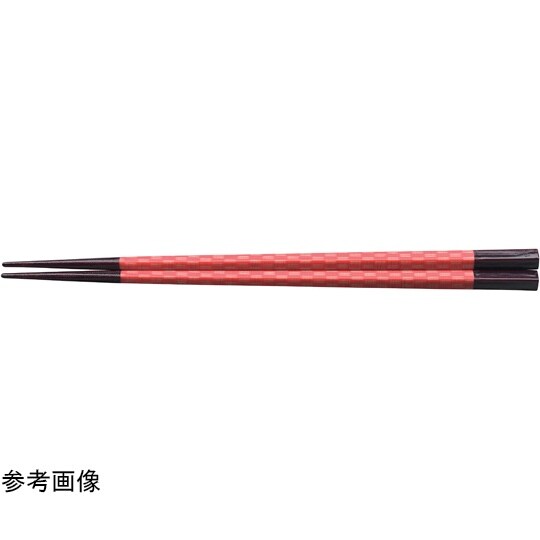 PBT22.7cm 五角箸 千代紙朱矢か