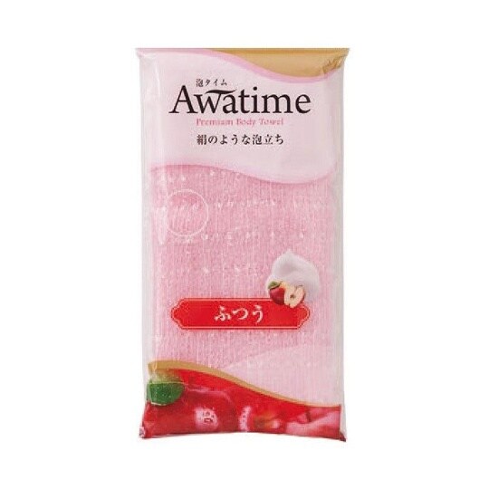 ボディタオル 泡タイム ふつう ピンク