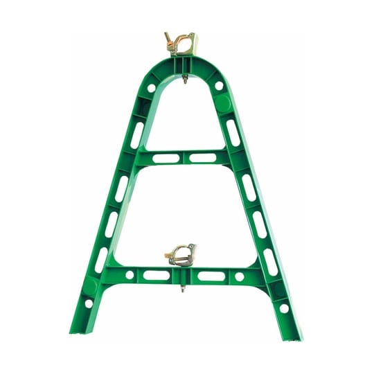 プラ単管バリケード 緑 386−53A